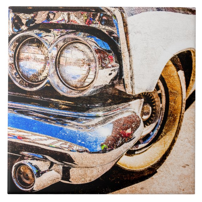 Classic Car Beauty Tile (Front)