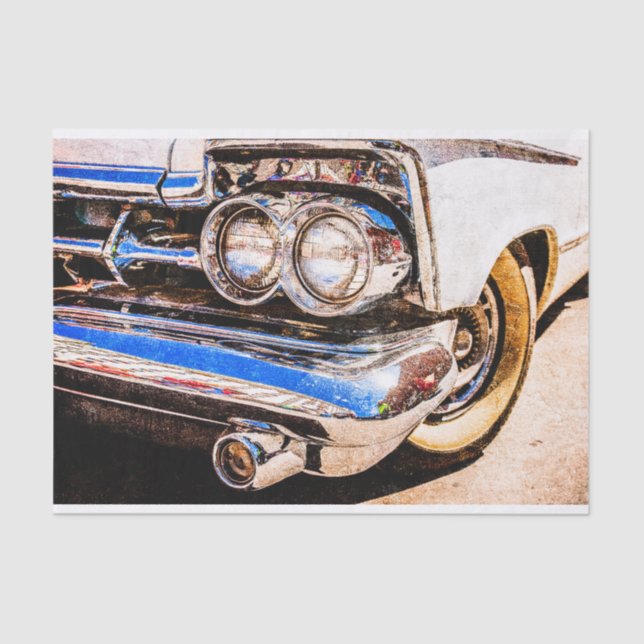 Classic Car Beauty Tissue Paper (Front)