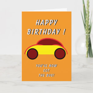Classic Car Birthday Card