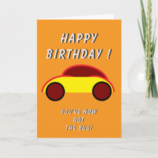Classic Car Birthday Card