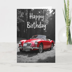 Classic Car Birthday Card