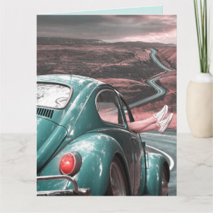 CLASSIC CAR BIRTHDAY Greeting Card