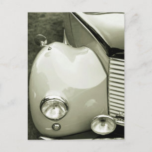 Classic Car - Black And White Photograph Postcard