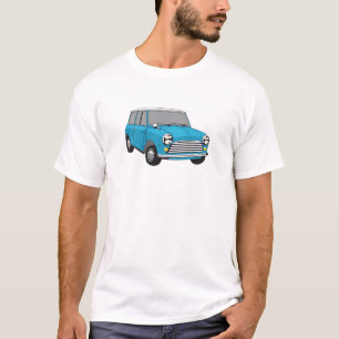 classic car Blue British Mini Cooper T-Shirt