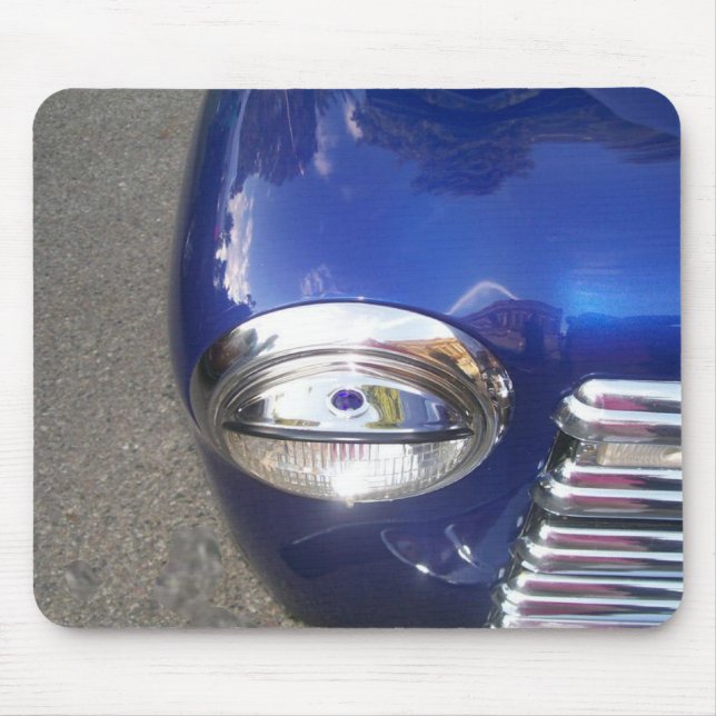 Classic Car -blue Mouse Pad (Front)