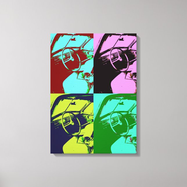 Classic car canvas print (Front)