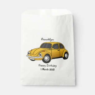 Classic car cartoon favour bag