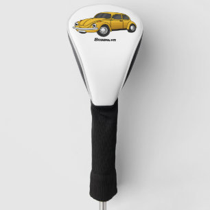 Classic car cartoon golf head cover