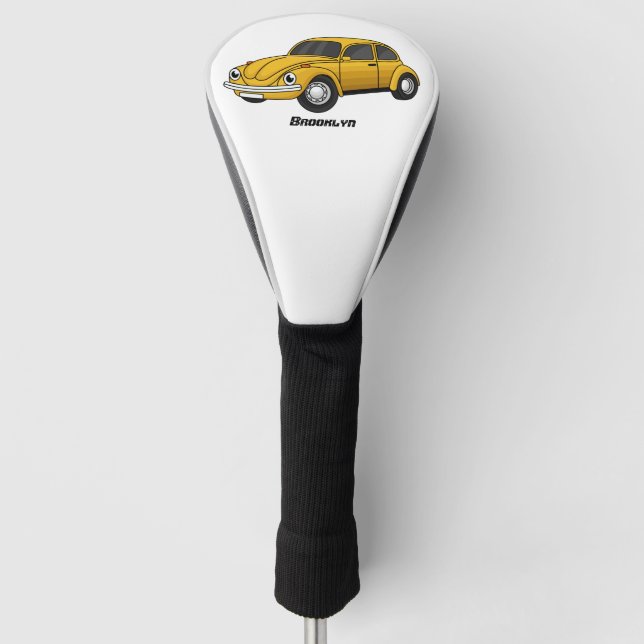 Classic car cartoon golf head cover (Front)