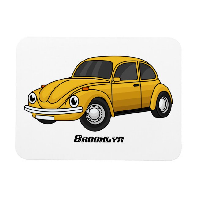 Classic car cartoon magnet (Horizontal)