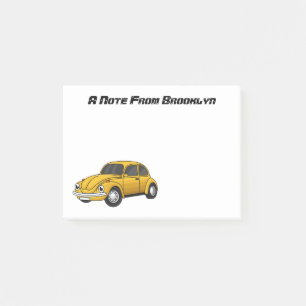 Classic car cartoon post-it notes