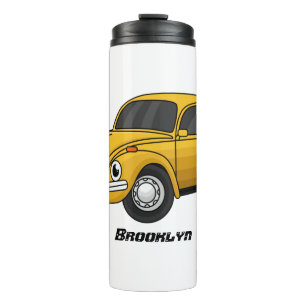 Classic car cartoon thermal tumbler