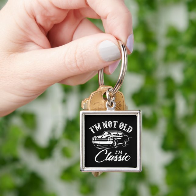 Classic Car Chevelle   Keychain (Hand)