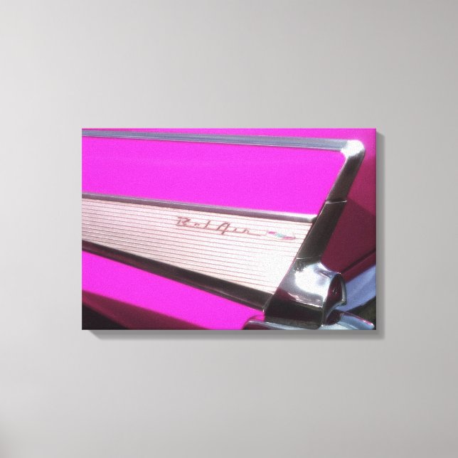 Classic car: Chevrolet Bel Air Canvas Print (Front)
