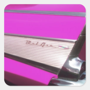 Classic car: Chevrolet Bel Air Square Sticker