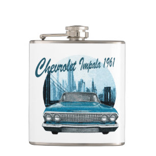 Classic Car Chevrolet Impala 1961 Hip Flask