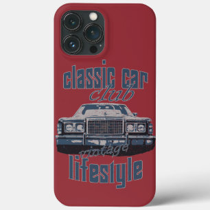 classic car club retro muscle car lover iPhone 13 pro max case