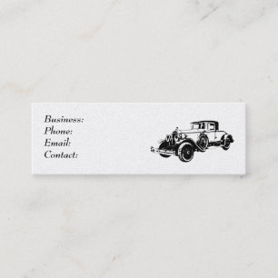 Classic Car - Coupe Mini Business Card