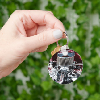 Classic Car Engine Keychain