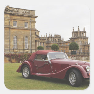 Classic car exhibition, Blenheim Palace Square Sticker
