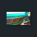 Classic car front end pop art  choose .75 canvas print<br><div class="desc">Classic car front pop art  choose .75 for best results. Also look for coordinating panel which is the front of the car.</div>