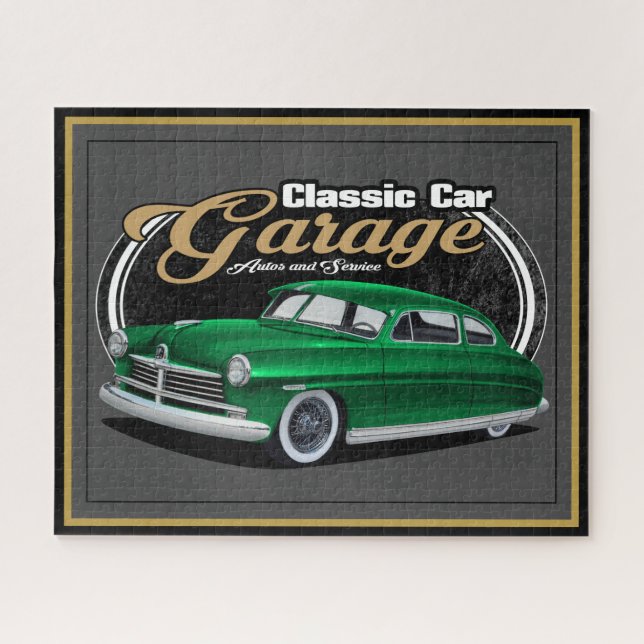 Classic Car Garage Hudson Jigsaw Puzzle (Horizontal)