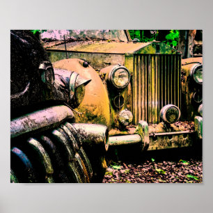 Classic Car Graveyard   Rolls Royce Poster