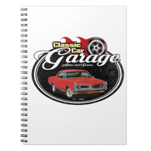 Classic Car GTO Garage Notebook