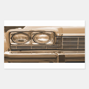 Classic Car Headlight Closeup Sticker