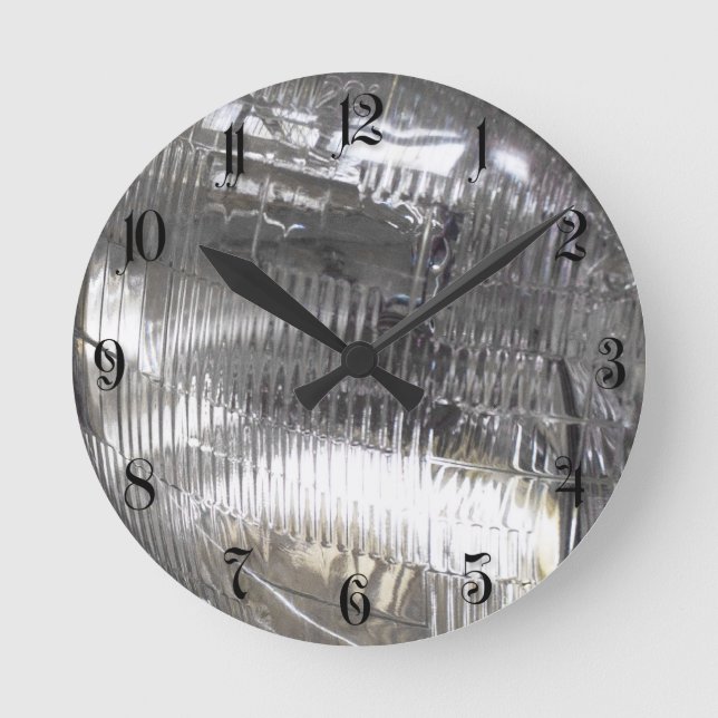 Classic car headlights round clock (Front)