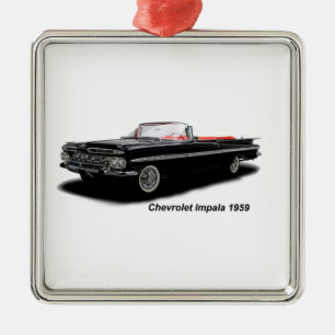Classic Car image for Premium-Square-Ornament Metal Ornament