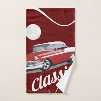classic car &moon bath towel set