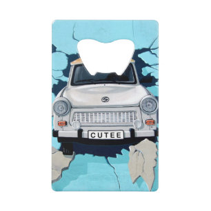 Classic Car Mural Vintage Car Art Classic Car Art  Credit Card Bottle Opener
