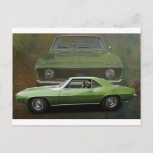 Classic car postcard