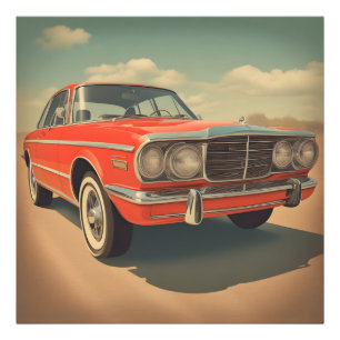 Classic car poster