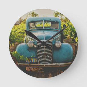 Classic Car Round Clock