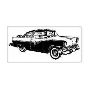 Classic Car Rubber Stamp
