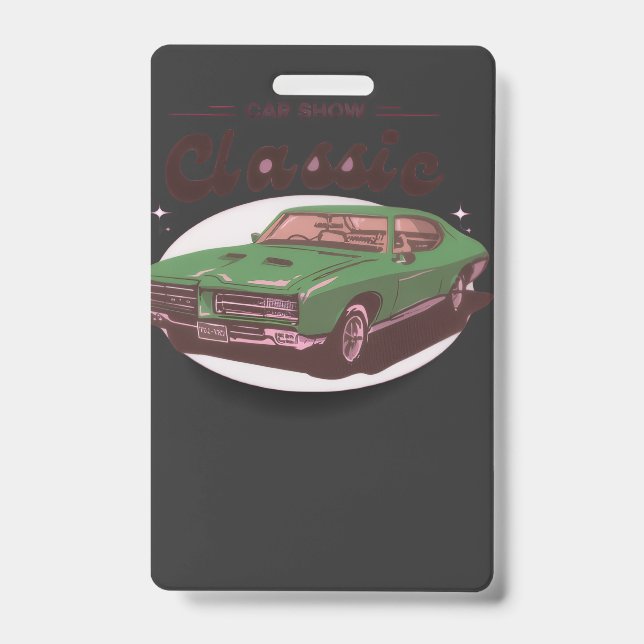 Classic Car Show  Badge (Front)