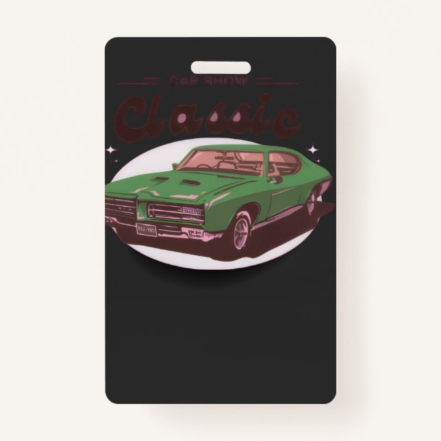 Classic Car Show  Badge (Front)