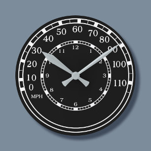 Classic Car Speedometer Clock