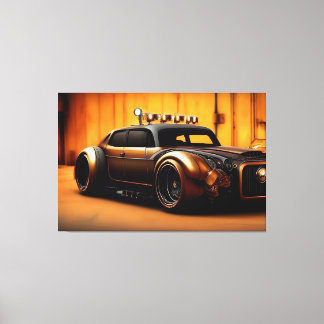 Classic Car Steampunk Style Canvas Print