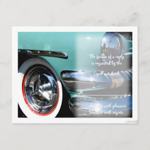 classic car vi rsvp card