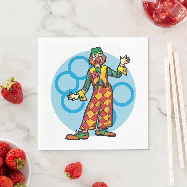 Classic Carnival Clown Napkin (Creator Uploaded)