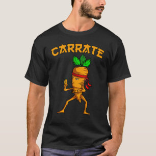 Classic Carrate Carrot Pun Karate Training Martial T-Shirt