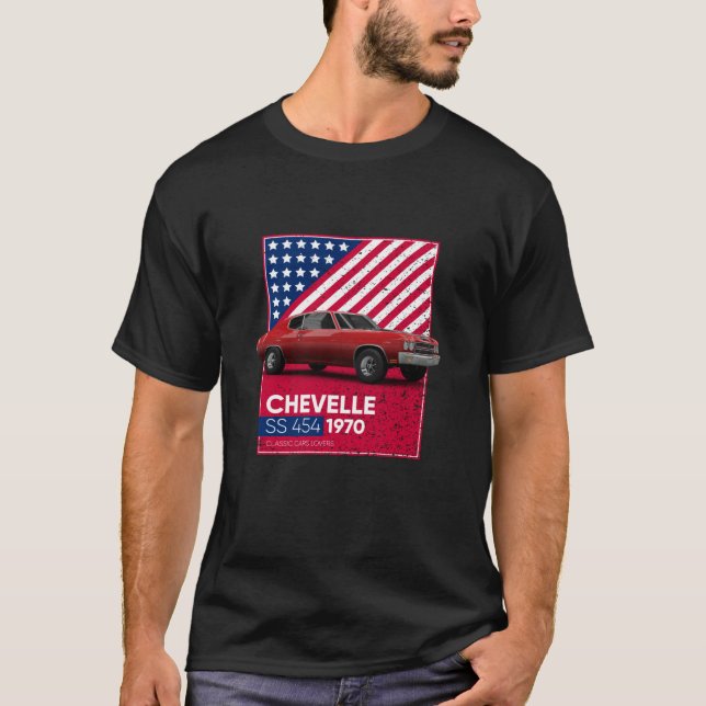 Classic Cars Chevelle SS 454 1970 T-Shirt (Front)