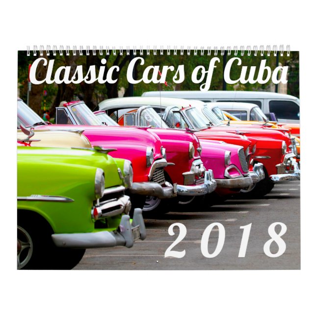 Classic Cars of Cuba Calendar (Cover)