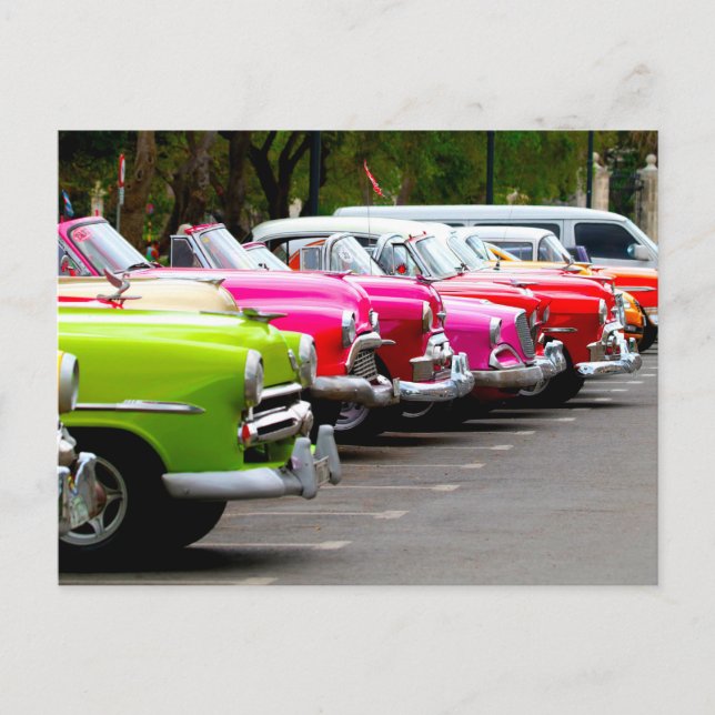 Classic Cars of Cuba Postcard (Front)