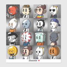 Classic Cartoon Friends Stickers