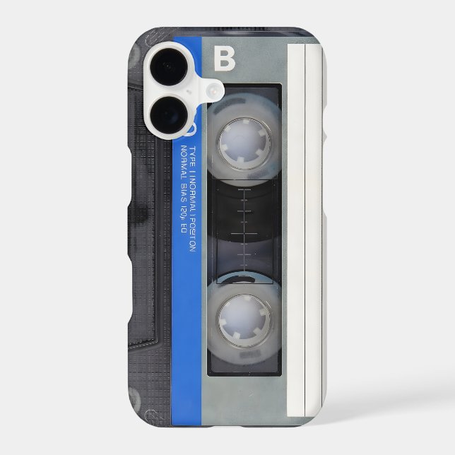 classic cassete tape 80 's transparent black retro (Verso)