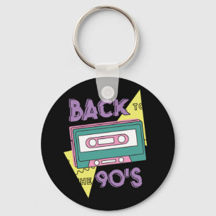 Classic Cassette From 90s Nostalgia Keychain